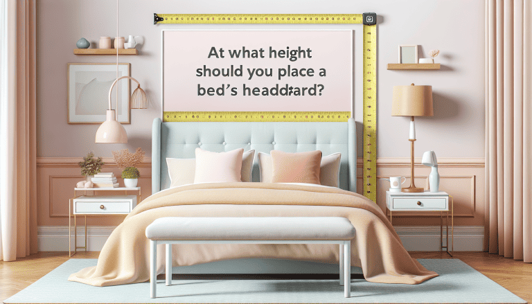 a que altura se pone un cabecero de cama