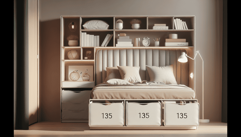 cabecero cama 135 con almacenaje