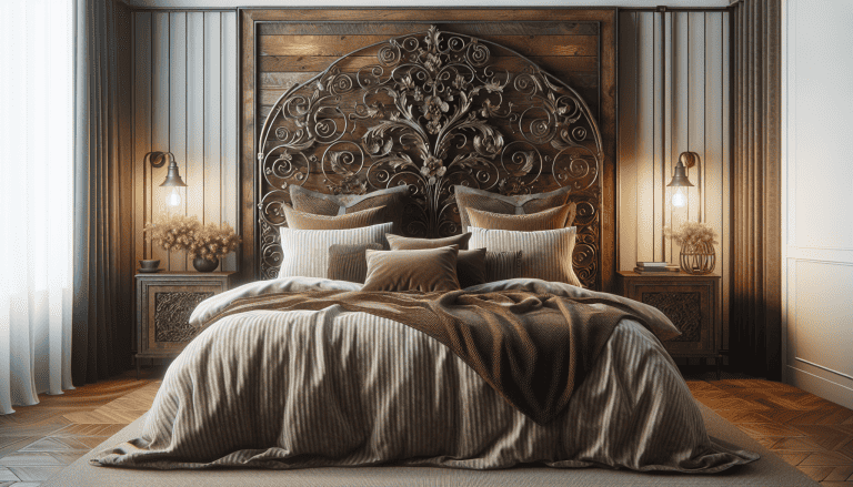 cabeceros de cama forja y madera