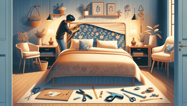 como cubrir un cabecero de cama