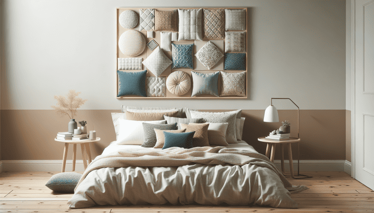 como hacer un cabecero de cama con cojines