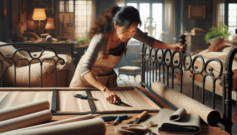 como tapizar un cabecero de forja