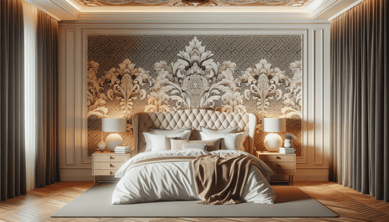papel pintado cabecero cama