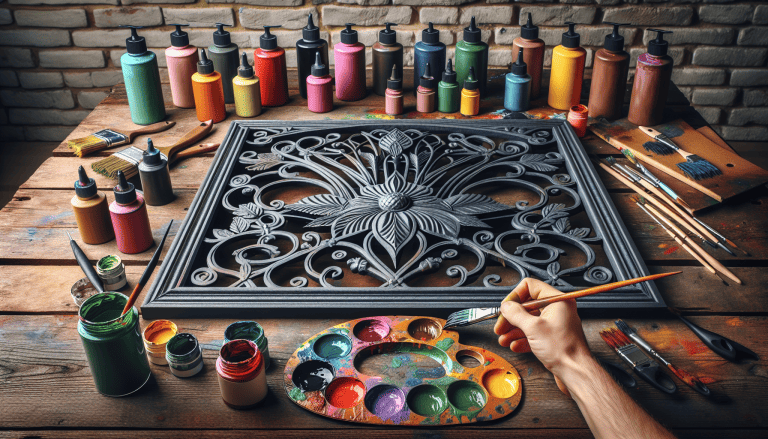 pintar cabecero de forja