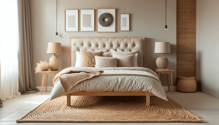 cabecero alfombra yute