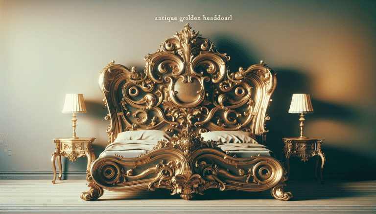 cabecero dorado antiguo