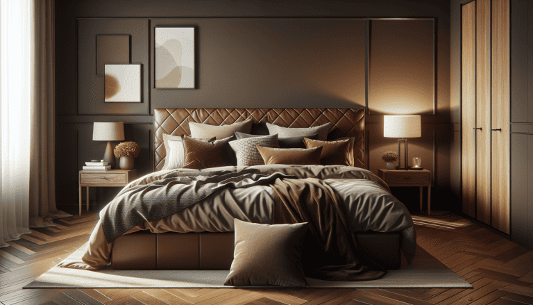 cabecero marron chocolate