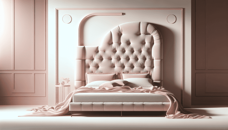 cabecero tapizado rosa palo