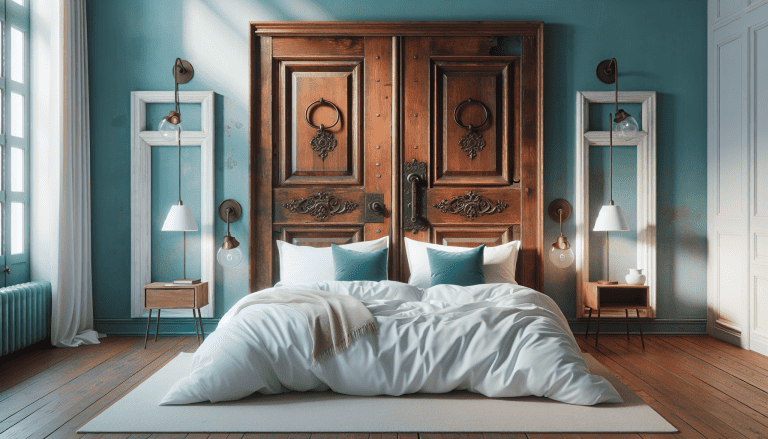 cabeceros con puertas antiguas