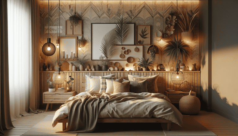 decorar pared cabecero habitacion matrimonio