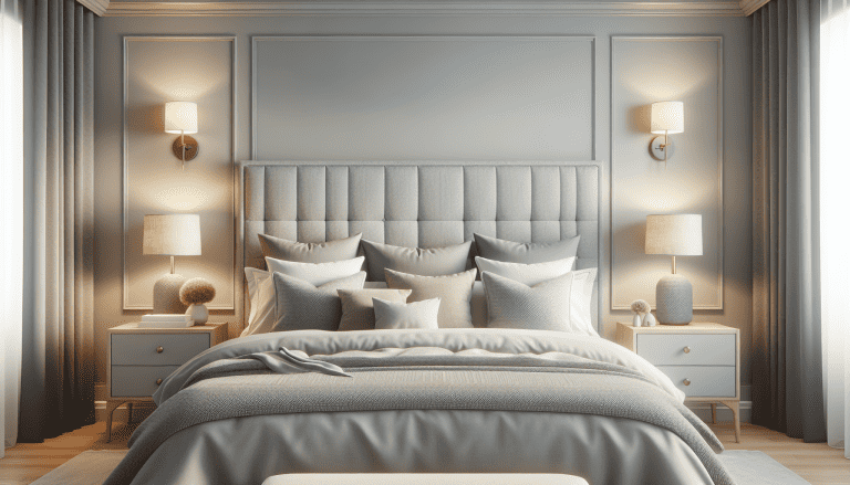 dormitorio cabecero gris
